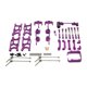 thumbnail image 1 of Conjunto de piezas de accesorios de actualización RC para 1//14 RC Crawler DIY modificación telemando , púrpura Violeta Sunnimix barra de dirección, 1 of 6