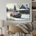 thumbnail image 2 of Designart Red Truck By Farmhouse Canvas Wall Art, 2 of 5