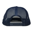 thumbnail image 2 of DALIX Classic Trucker Cap Flat Bill Adjustable Snapback 5 Panel Plain Hat Navy Blue, 2 of 6