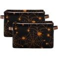 thumbnail image 2 of FREEAMG Collapsible Storage Basket Halloween Spider Rectangular Storage Bins Baskets Toys Storage Bins with Handles for Bedroom Home Office 1PCS, 2 of 7
