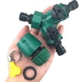 thumbnail image 4 of Grifos de jardín para el hogar, abrazadera de conector rápido de tres vías tipo Y de plástico, conector rápido de tubo de derivación de dos vías, 4 of 5