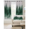 thumbnail image 2 of Fsddascl Ink Green Ombre Forest Blackout Curtains for Bedroom/Living Room, Thermal Insulated Kitchen Curtains, Abstract Art Watercolor Grommet Darkening Window Treatment Drapes 27.5"x39"x2, 2 of 8