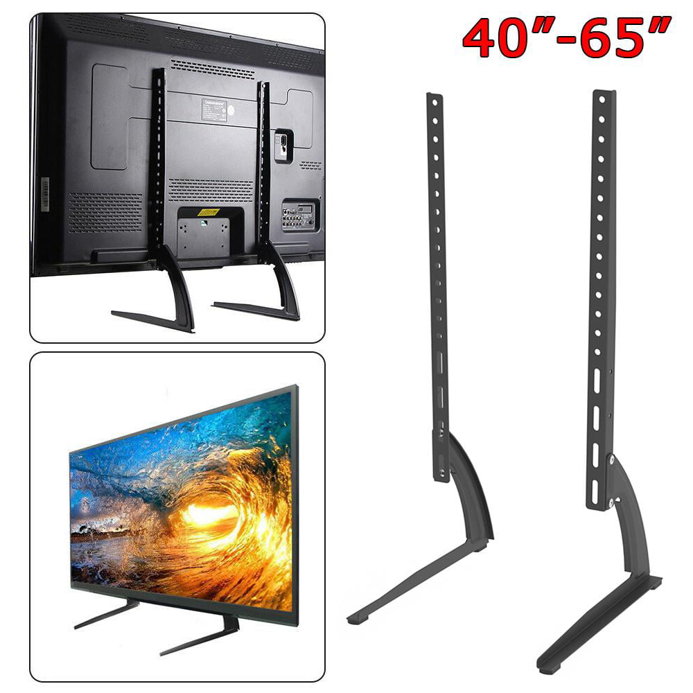 Universal Table Top Pedestal TV Stand Screen Monitor Riser for 37-65" Samsung LG 
