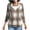 Khaki, variant on hoksml Women's Polka Dot Full Zip Hooded Jacket Drawstring Long Sleeve Pocket Casual Travel Outerwear