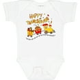 thumbnail image 3 of Inktastic Happy Thanksgiving Turkey Train with Food Boys or Girls Baby Bodysuit, 3 of 5