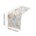 thumbnail image 3 of Dsscvnef Simple Table Décorative Rectangulaire Moderne en Coton Lin Motif Lapin Œuf Bannière, 3 of 7