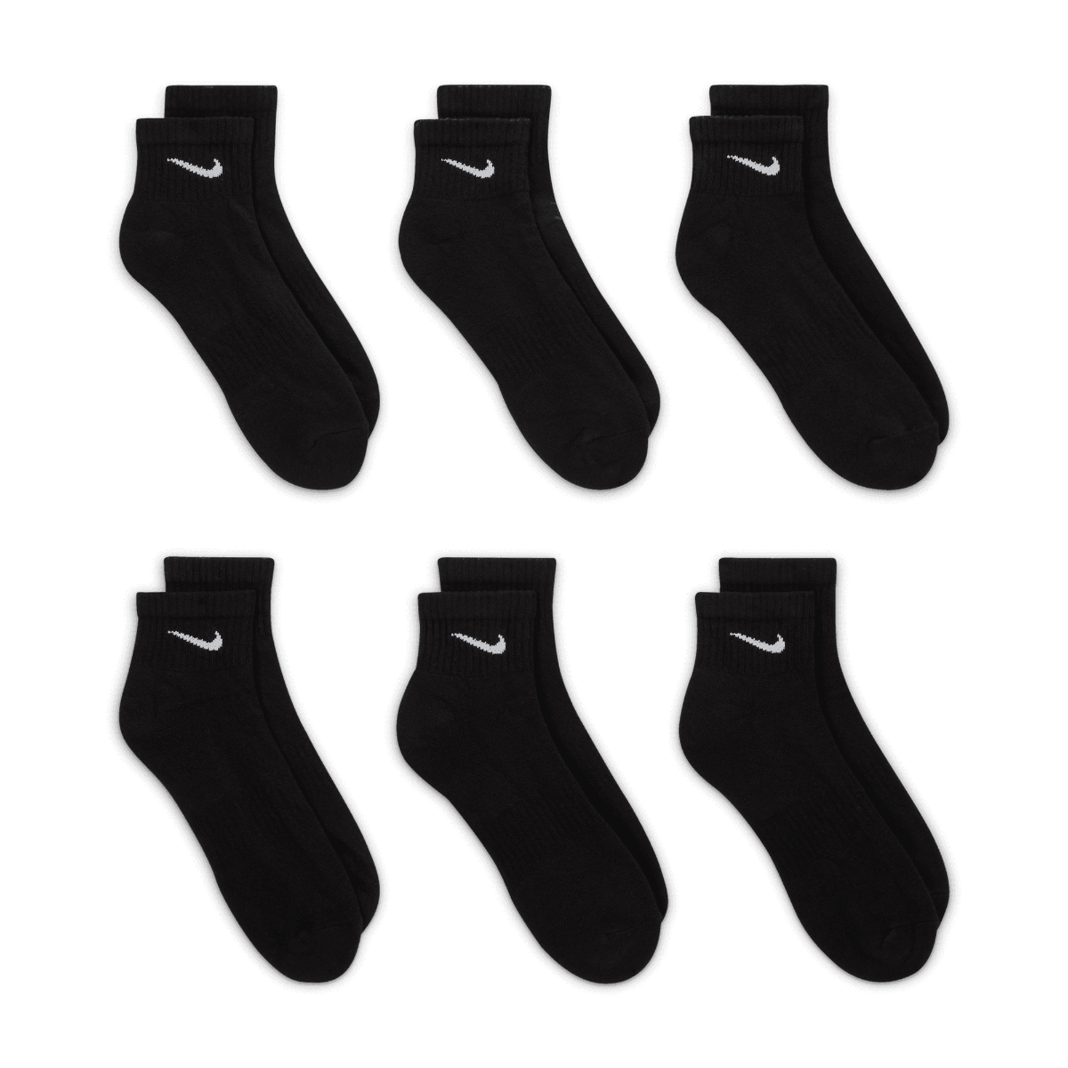 Nike Everyday Cushion Ankle Training Socks Black 6-Pack photo 3