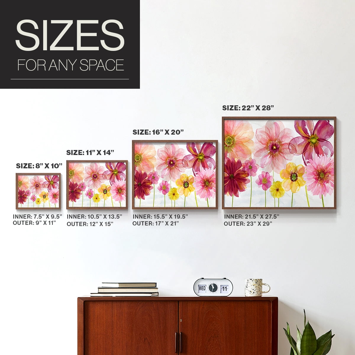 Pop Of Spring by Carol Robinson - Restickable Framed Giclée Print