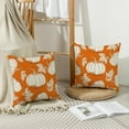 thumbnail image 4 of Fall Pillow Covers 20x20 Inch Set of 2 Blue Pumpkin and Orange Maple Leaf Throw Pillow Covers Fall Autumn Indoor Outdoor Decorative Pillow Case Thanksgiving Harvest Farmhouse Couch Sofa Decoration, 4 of 6