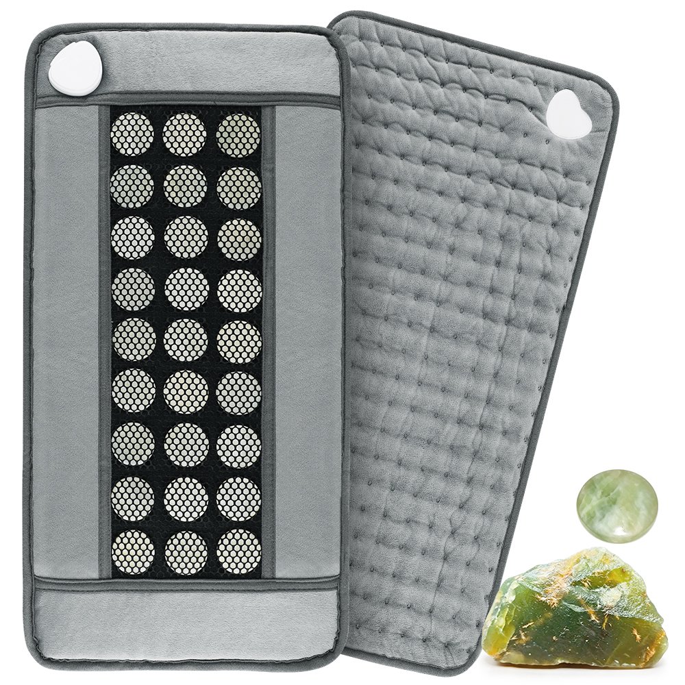 Heating Pad for Back, Portable Heating Pad with 9 Heat Levels&4 Timer, Electric Heating Pad for Period Cramps, Dual-Sided