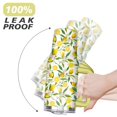 thumbnail image 6 of 40oz Yellow Lemon Pattern Stainless Steel Flip Straw Tumbler Spill Proof Travel Cup Double Wall Vacuum Insulated Coffee Mug with Top Handle, 6 of 6