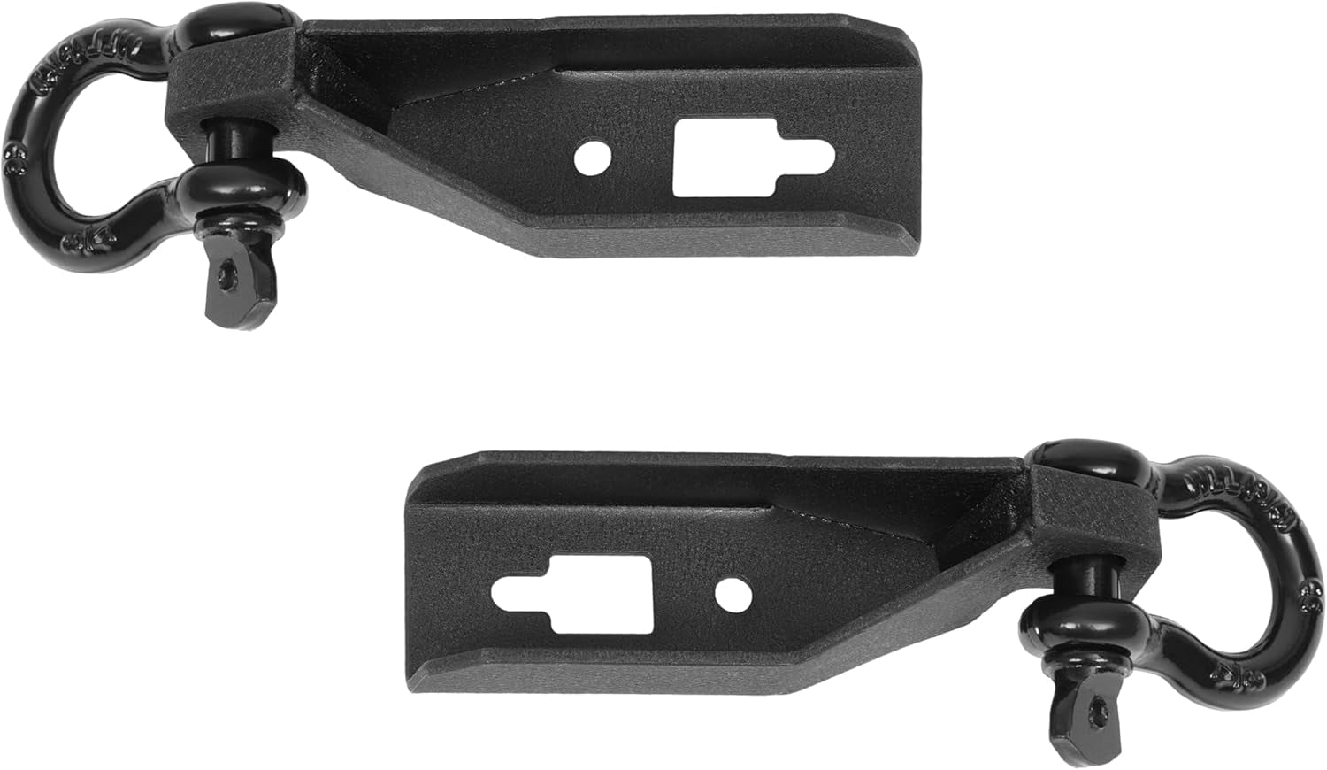 Kojem Front Tow Hook Mount Kit for Ford F150 F-150 2009-2023 W/ 3/4" D-Ring Shackles Steel