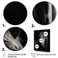 thumbnail image 3 of Designart "Vibrant Portrait Black White Horse" Animals Floater Framed Wall Art Print, 3 of 7