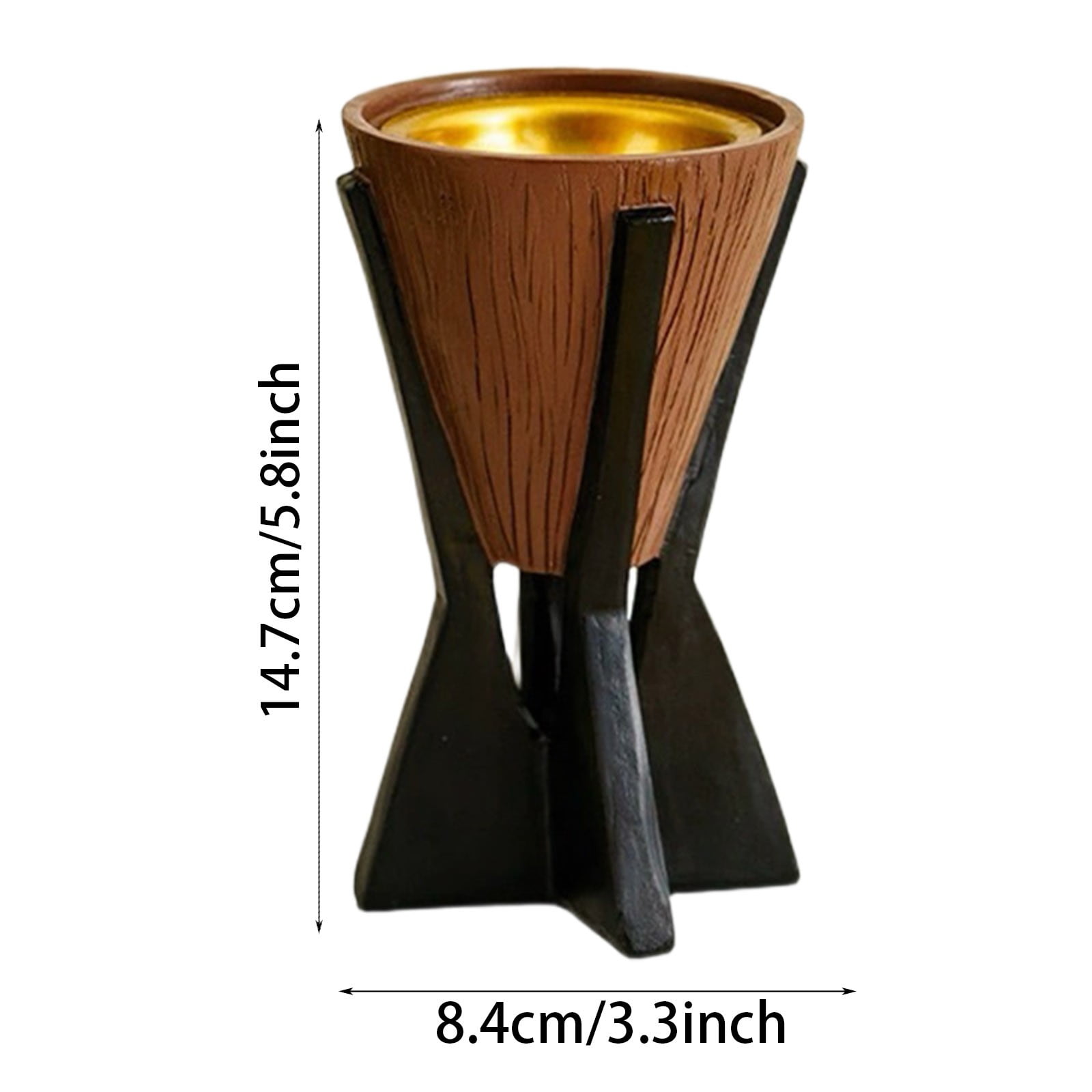 Arabian Incense Burner - Metal Bakhoor Burner Holder, Middle Eastern Style Oud & Frankincense Aroma Censer for Yoga, Spa, Office, Home Decor