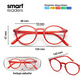 thumbnail image 4 of Lentes de Lectura B+D Smart Hip Readers Rojo, 4 of 6