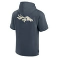 thumbnail image 3 of Men's Fanatics Navy Denver Broncos Elements Future Ground Lettering Short Sleeve Pullover Hoodie, 3 of 3