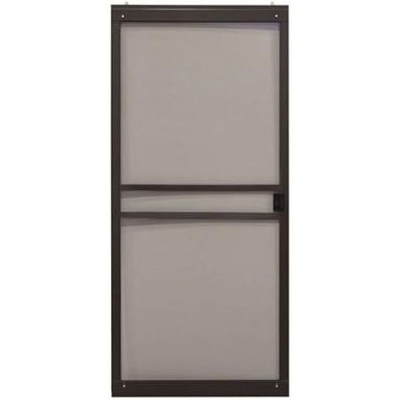 precision screen & security prod 3751bz3068 Branson Series, 36" Wide, Bronze, Adjustable, Patio Sliding Steel Screen Door