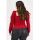 thumbnail image 3 of Blusa escote cuadrado Roman Fashion /Tallas Extras, 1849 (Rojo) rojo 40, 3 of 7