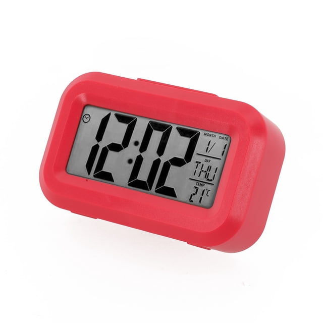 Alarm Clock Digital Alarm Clock 9*2.5*5.5 Cm For Home Office Date Temperature Display Desktop Decor Household Supplies