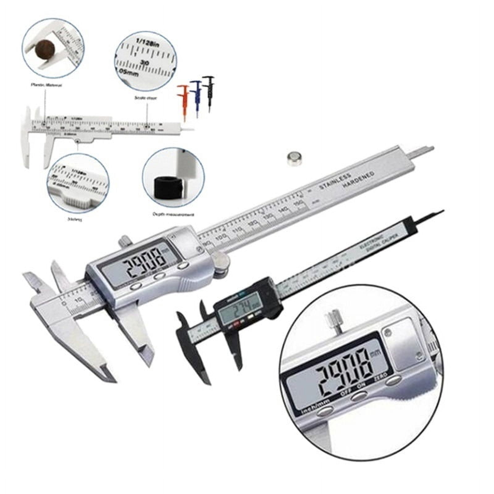 Digital Vernier Caliper 100mm 150mm LCD Electronic Carbon Fiber Altimeter Micrometer Measuring Tool Woodworking Tools ,Easy to Operate