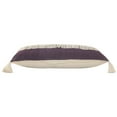 thumbnail image 6 of Ox Bay 14" x 36" Purple/ White Color Block Organic Cotton Pillow Cover, 6 of 9