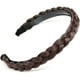 thumbnail image 1 of Diadema trenzada de pelo sintético, diadema trenzada ancha, trenzas trenzadas, postizo elástico para mujeres y niñas, accesorio de belleza (marrón), 1 of 5