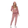 thumbnail image 2 of White Mark Women's Rhinestone 2 Piece Velour Tracksuit Set, 2 of 6