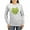 Ash Gray, variant on CafePress - Ginkgo Leaf Heart Women's Long Sleeve T Shirt - Women's Long Sleeve Graphic Casual T-Shirt