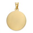 thumbnail image 3 of 14k Yellow Gold Polished D/C Lady Of Guadalupe Circle Pendant Charm, 3 of 4