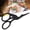 Black, variant on Suodoka Crane Design Scissors Stainless Steel Retro Sewing Embroidery DIY Crafts Shears Tool, 3.7 inches / 9.5 cm, Black