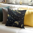 thumbnail image 3 of BANET Throw Pillow Cover Black Field Warm for Home Office Sofa Chair Bedroom 22x22in, 3 of 5
