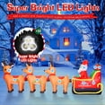 thumbnail image 3 of Trineo Inflable de Santa BRDJade con 3 Renos y LED de 3,7 m, 3 of 8