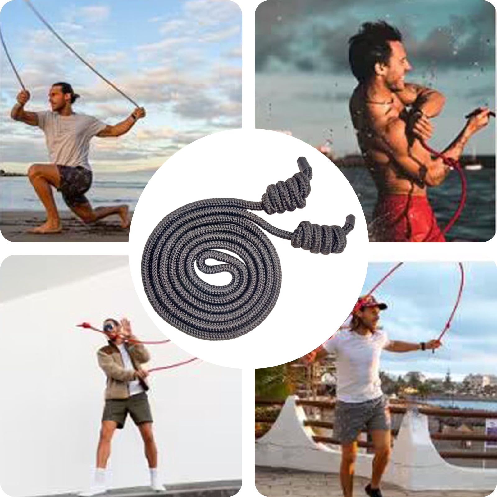 Flow Exercise Jump Rope for Fitness, Adjustable Exercise Jump Rope for Men & Women, Double Woven Workout Rope for Home Gym, Cardio, Indoor/Outdoor Training (Beginner Friendly)