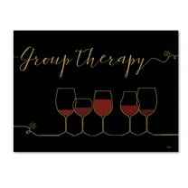 Trademark Fine Art 'Underlined Wine IX Black' Canvas Art by Veronique Charron