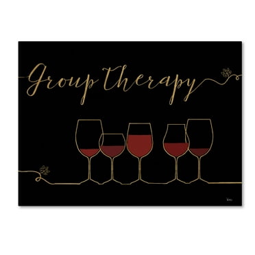 Trademark Fine Art 'Underlined Wine IX Black' Canvas Art by Veronique Charron
