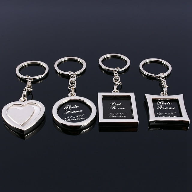 Gupbes Metal Picture Frame Keyring Holder, Photo Frame Keychain, Decor For Anniversary Friends, Family, Lovers Gift
