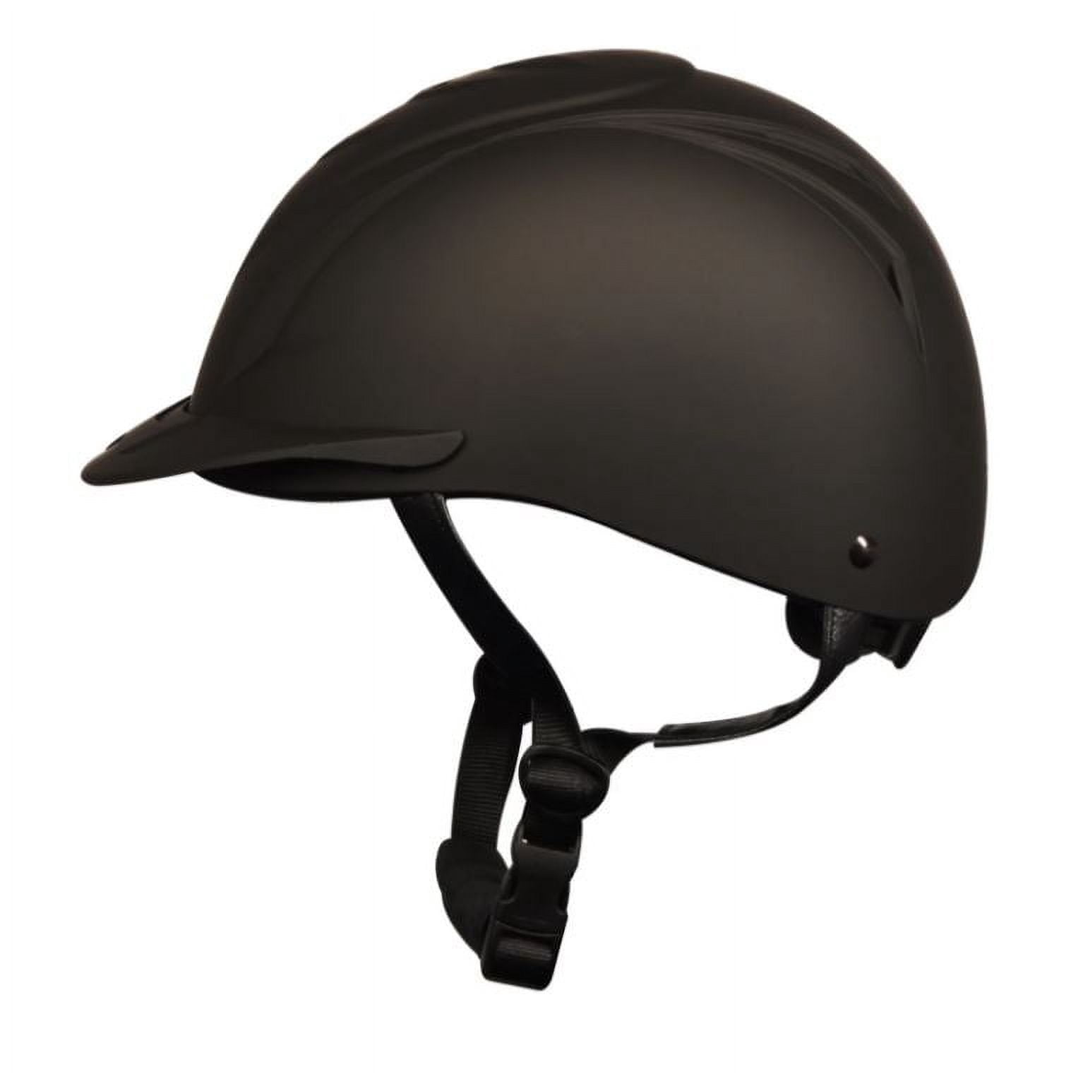 Lrg / X Ovation Comfortable Ventilated Deluxe Schooler Helmet Black Vents