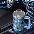 thumbnail image 5 of 40oz Halloween Tumbler with Straw and Lid Ghost Bat Travel Coffee Tumbler Cup with Handle for Halloween Birthday Gifts, 5 of 5