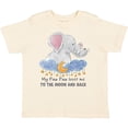 thumbnail image 3 of Inktastic My Paw Paw Loves Me to the Moon and Back Elephant Family Boys or Girls Toddler T-Shirt, 3 of 5