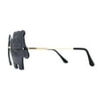 thumbnail image 4 of Child Size Kids Panda Bear Rimless Fun Party Shade Sunglasses Gold Black, 4 of 4