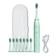 thumbnail image 4 of Fiudx Artículos en oferta con ofertas flash Cepillo de dientes, cepillo de dientes con 8 cabezales de cepillo, con caja para cepillo de dientes, 5 modos de limpieza, cepillo de dientes inteligente co, 4 of 7