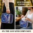 thumbnail image 2 of FOR U DESIGNS Dolphin Pattern Bible Cover Case with Handle Quilted Protective Church Organizer Holder Bag Christian Bible Accessories for Bible Study/Daily Use, 2 of 7