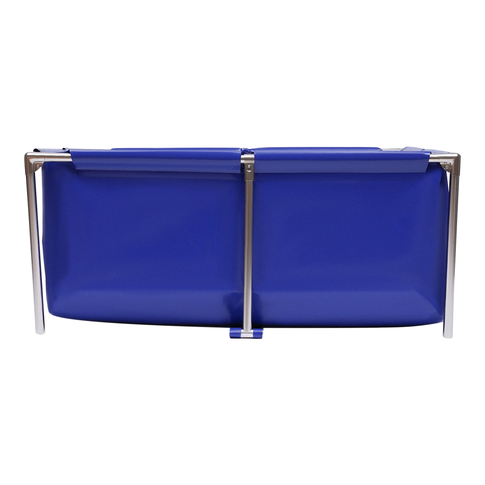 ChicHomey Foldable Canvas Aquarium Fish Tank,47.2" Large Capacity, Waterproof & Rustproof,External Drain Valve, Blue