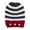 Red, variant on USA Flag Patriotic Cuffless Knit American Beanie, Blue