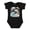 AB-Black, variant on Cute Playful Dolphins Boys or Girls Baby Bodysuit