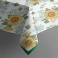 thumbnail image 3 of Sunflower Wild Floral Tablecloth,Oil Proof Spill Proof Polyester Table Cover for Rectangle Tables,Foldable Tablecloth Decoration Tablecloths for Spring Easter Picnic Kitchen, 3 of 5