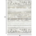 thumbnail image 2 of Homhougo 9x12 Machine Washable Geometric Area Rug, Soft Low Pile Non-Slip Modern Striped Carpet for Living Room, Bedroom, Nursery, Office, Brown, 2 of 8