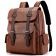 thumbnail image 1 of Mochila escolar UKAP para mujeres y hombres, mochila de cuero PU, mochila para ordenador portátil, mochila de oficina de negocios, mochila, 1 of 5