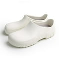 thumbnail image 2 of Chef Shoes Men, Non Slip Oil Water Resistant Safety Comfortable Work Shoes for Men Women Nursing Kitchen Garden Restaurant Food Service Black Clogs, 2 of 9