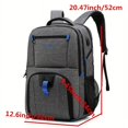 thumbnail image 3 of Men's Fashion Backpack, Large Capacity Computer Backpack With USB Charging Port, Business Travel Storage Bag, Multifunctional Backpack, School Bag For Students, 3 of 5